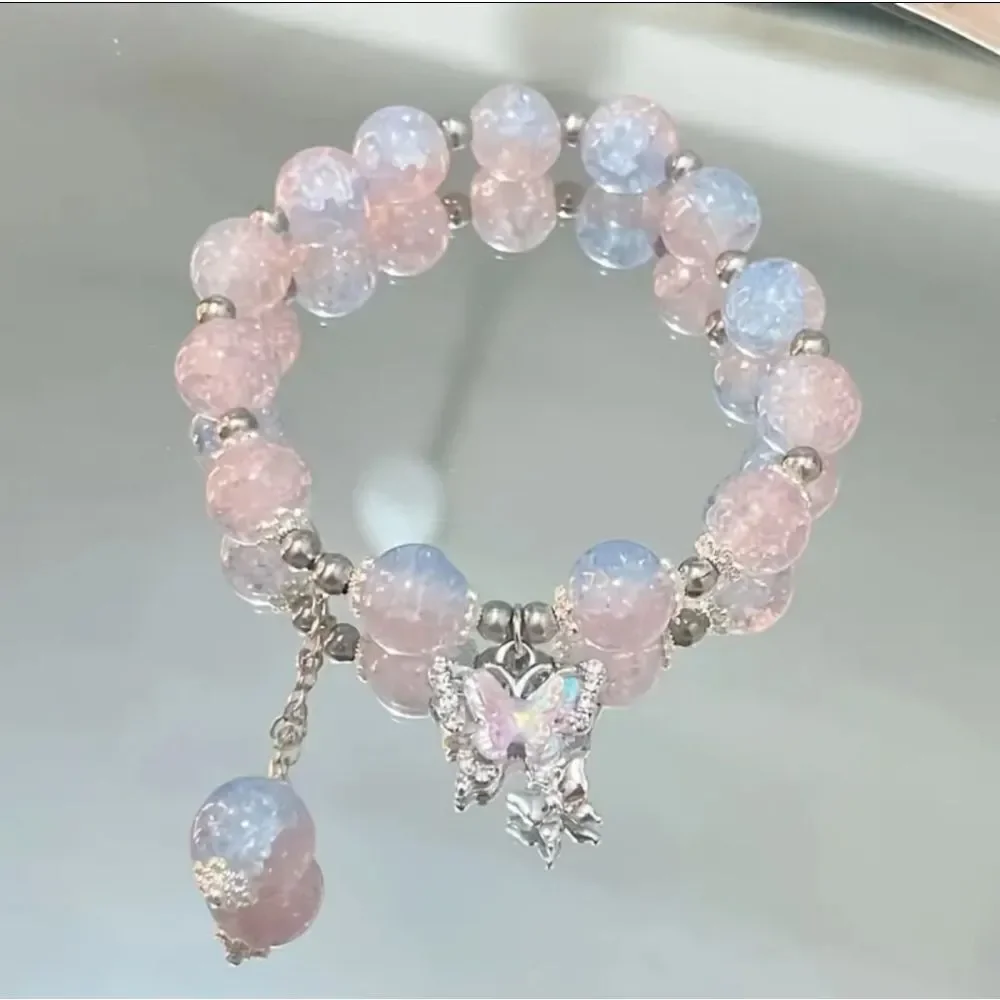 Hello kitty or Butterfly charm bracelet